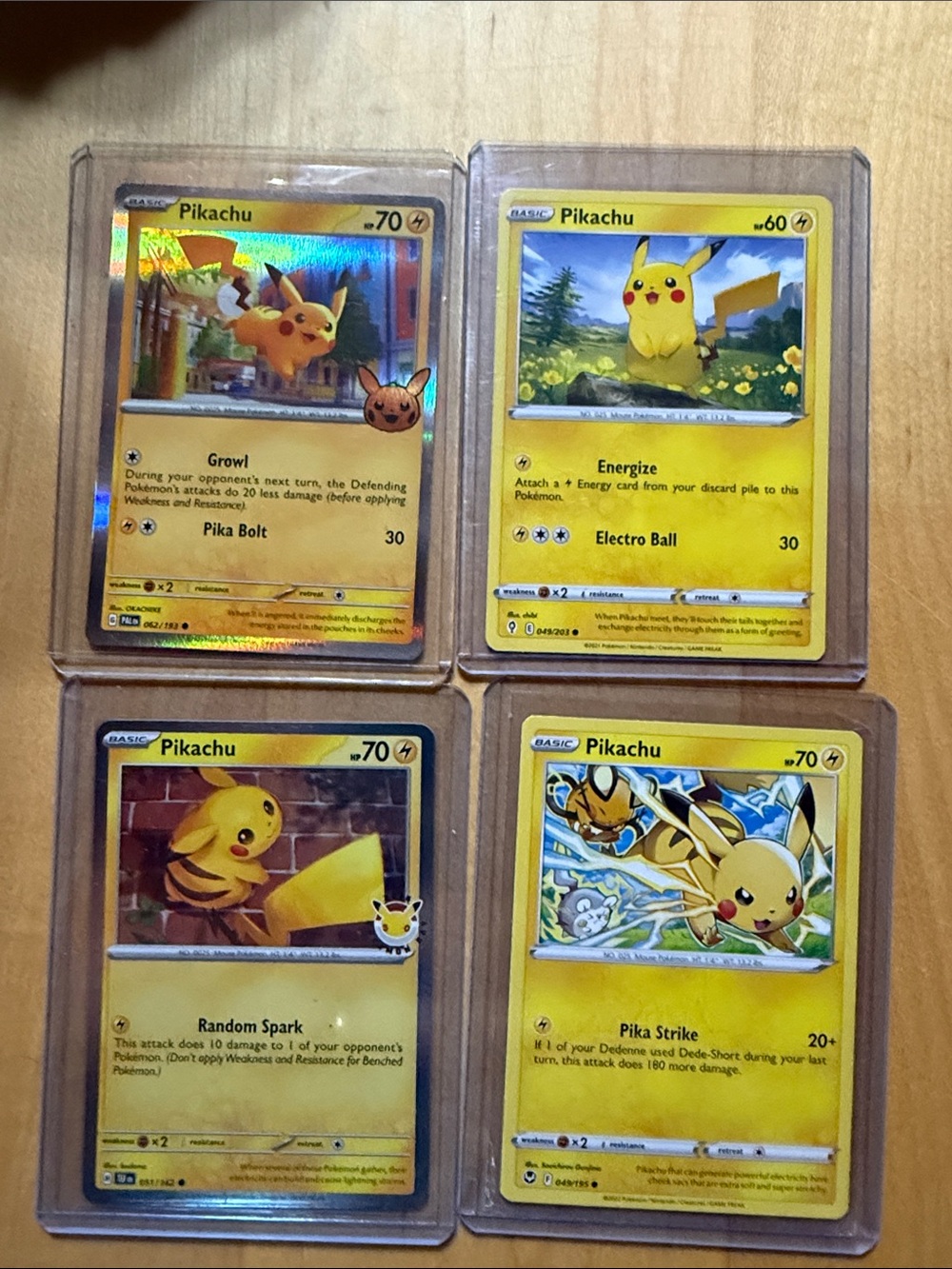 Pokemon Pikachu Yellow Trading Card Lot